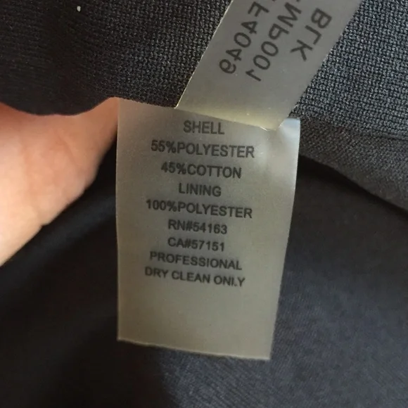 Macy's little black dress envelope back textured zebra fabric pockets - Picture 8 of 8